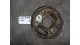 Anchor plate with brake shoes left behind Aixam Mega