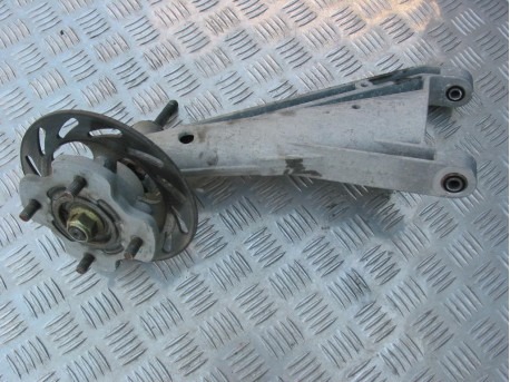 Track control arm left rear with brake disc, Microcar MGO
