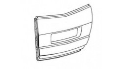 Rear door ABS imitation Aixam A721 / A741 / Crossline 2005 t/m 2007