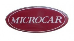 Embleem Microcar Virgo logo voorbumper / achterklep