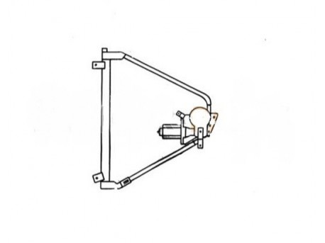 Raammechanisme elektrisch links Aixam