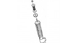 Shock absorber front Microcar Virgo 1 and 2