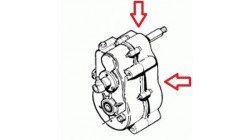 Versnellingsbakhelft input shaft side of the COMEX