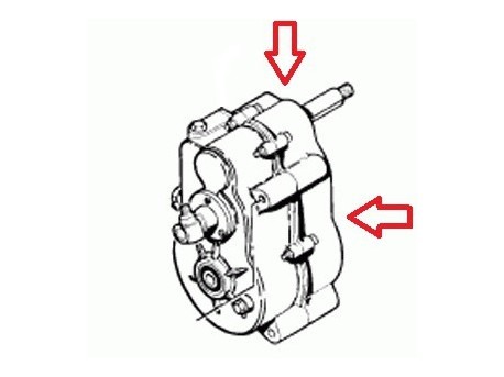 Versnellingsbakhelft input shaft Seite des COMEX