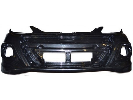 Front bumper Aixam GTO Carbon look ABS imitation - Mounting ready