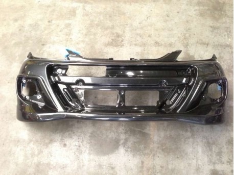 Front bumper Aixam GTO Carbon look original - Mounting ready