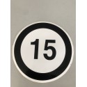 15 km Sticker