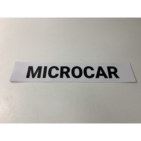 Voorbumper sticker Microcar