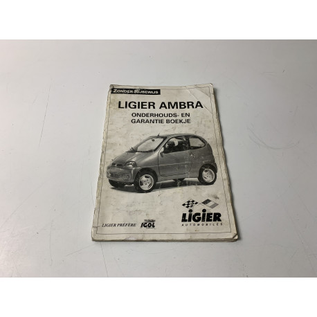 Onderhouds / instructieboekje Ligier Ambra