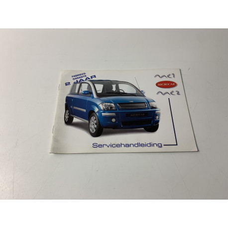 Onderhouds / instructieboekje Microcar Virgo Mc1