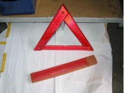 Warning triangle fluoresirend