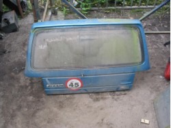 Rear door, Aixam 540 light blue