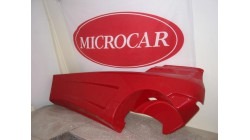 Side screen left red Microcar Newstreet