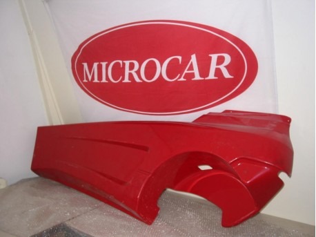Side screen left red Microcar Newstreet