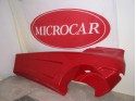 Side screen left red Microcar Newstreet
