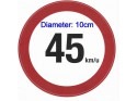 45 KM-Aufkleber brommobiel (10cm)